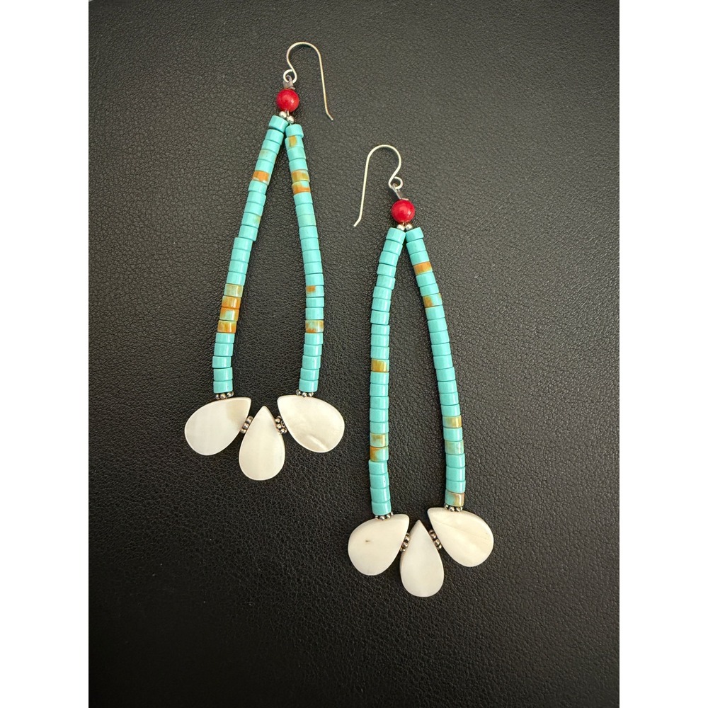 Beaded Dangle Earrings Southwestern Boho